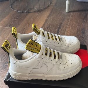 Nike Air Force 1’s with custom made “Off White” detailing